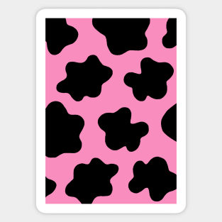 Moo Print Pink Sticker